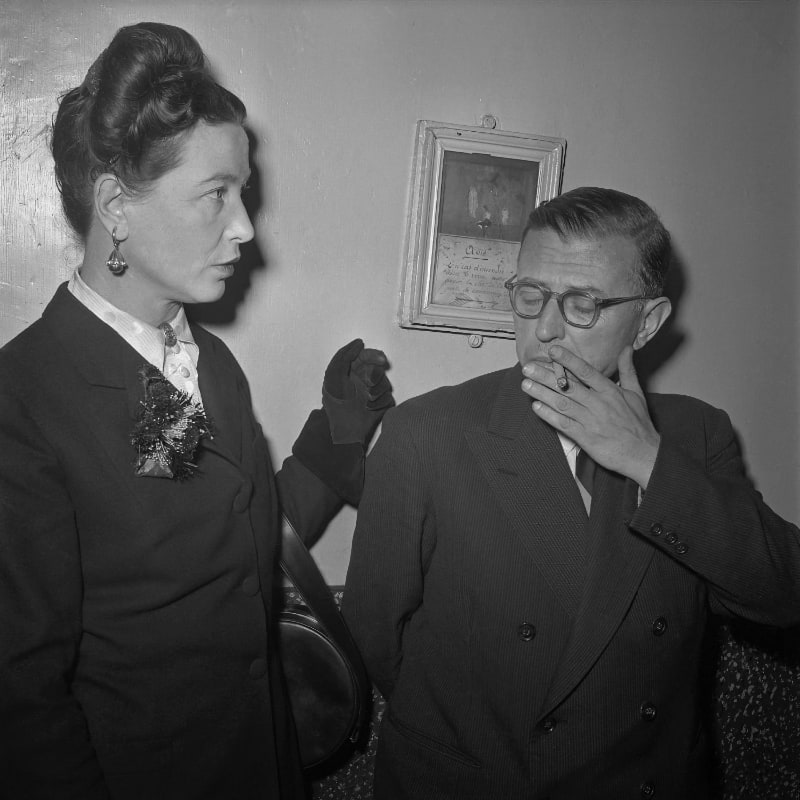 Simone de Beauvoir and Jean Paul Sartre